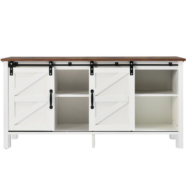 Welikera TV-Schrank Weißer Fernsehschrank,Entertainment Center TV Stand,Sid günstig online kaufen