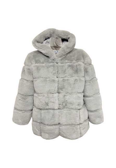 GINI LONDON Outdoorjacke Gini Horizontal Cut Fur Hooded Gini Horizontal ges günstig online kaufen