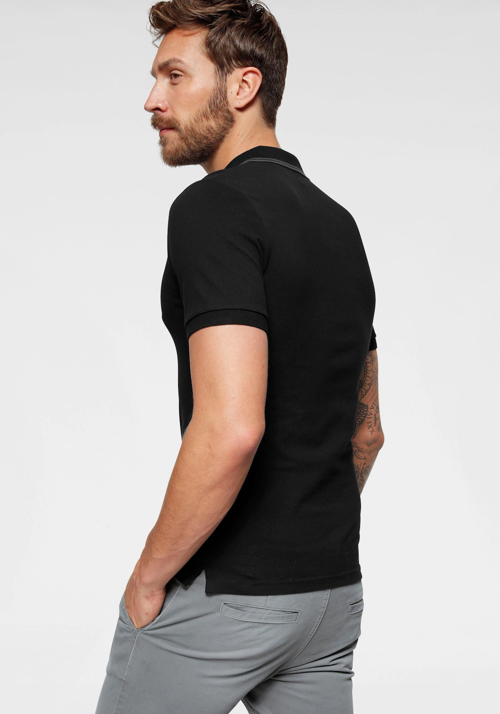 Calvin Klein Jeans Poloshirt CK ESSENTIAL TIPPING SLIM POLO mit Markenstick günstig online kaufen