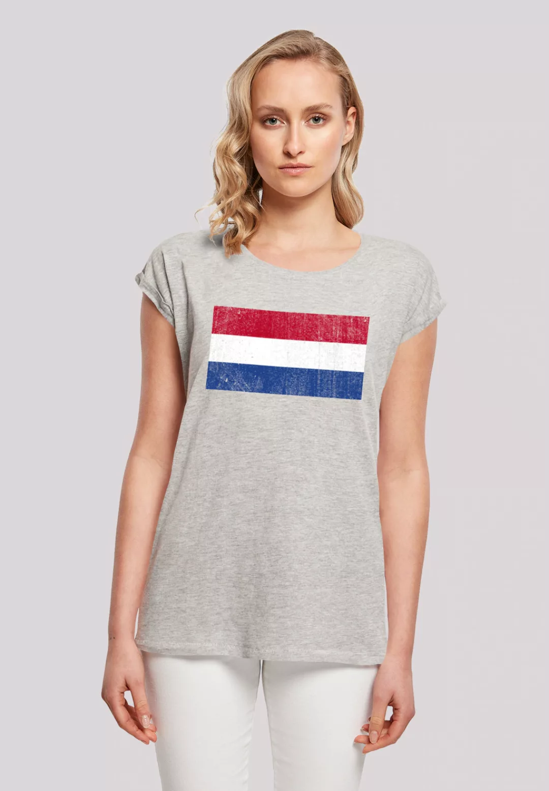F4NT4STIC T-Shirt "Netherlands NIederlande Holland Flagge distressed" günstig online kaufen