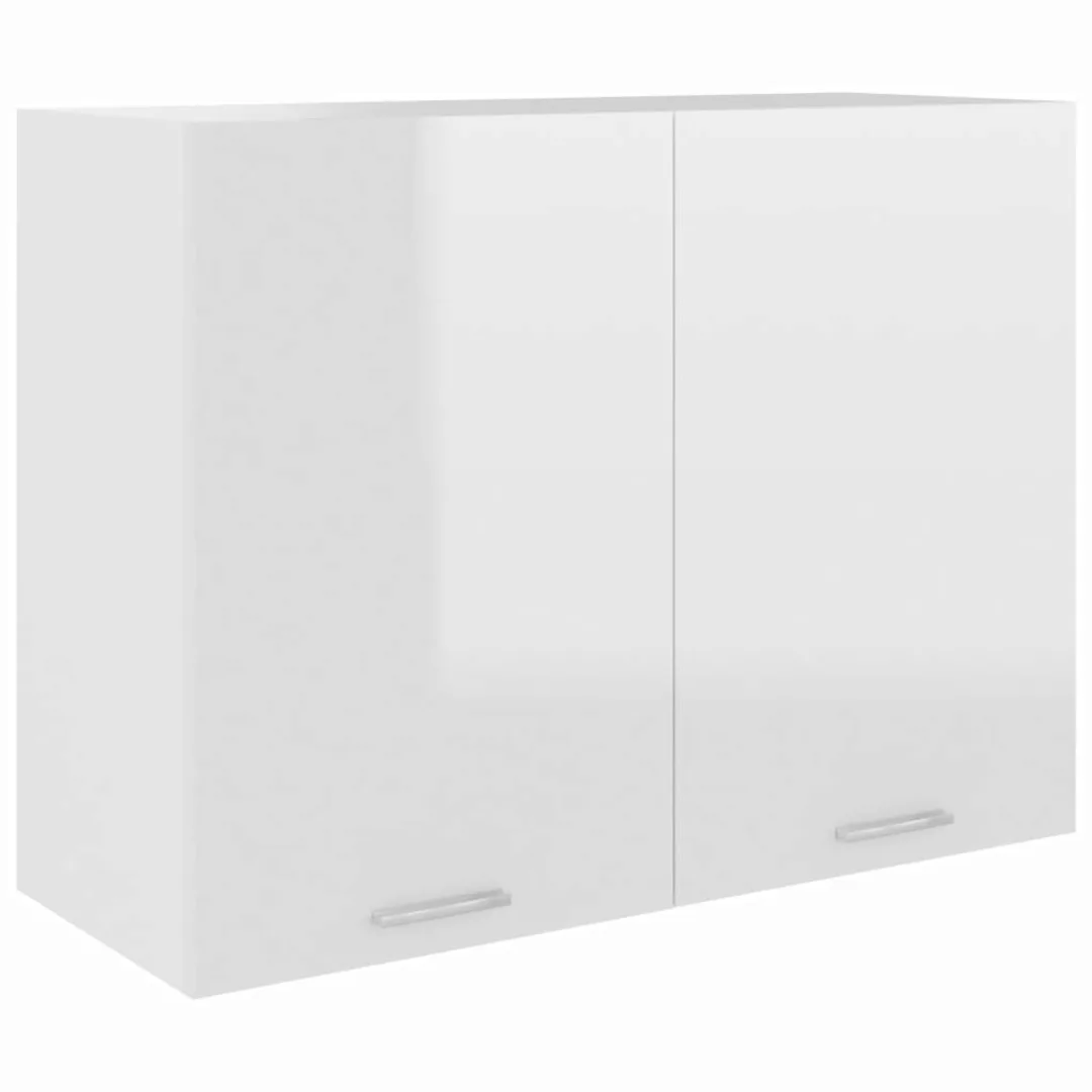 Hängeschrank Hochglanz-weiß 80x31x60 Cm Spanplatte günstig online kaufen