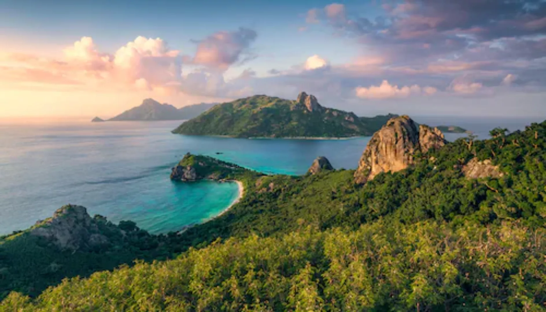 KOMAR Vlies Fototapete - Monkey Island - Größe 350 x 200 cm mehrfarbig günstig online kaufen