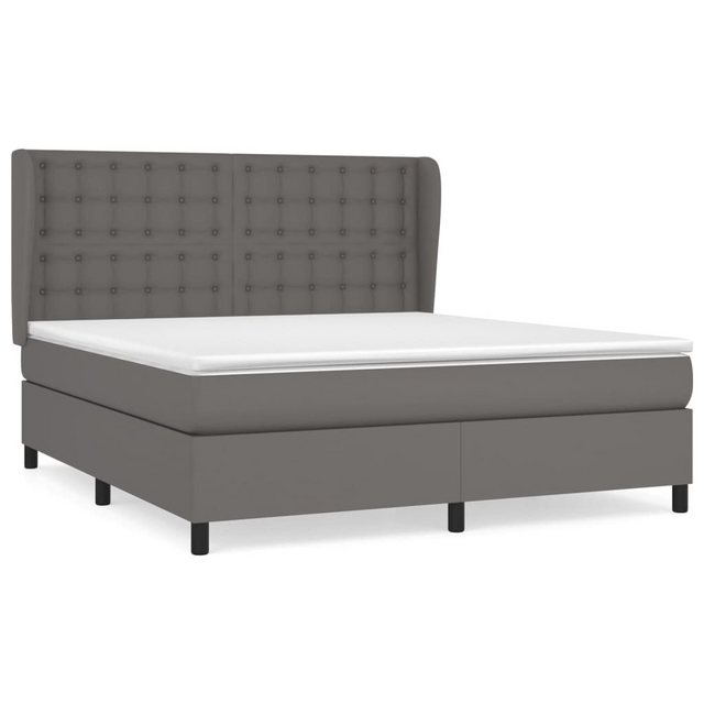 vidaXL Boxspringbett Bett Boxspringbett mit Matratze & Topper Kunstleder ve günstig online kaufen