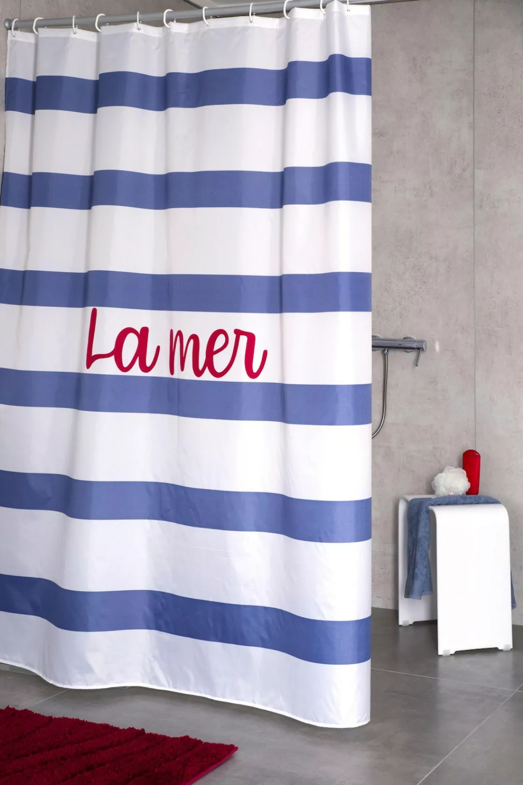 Ridder Duschvorhang "La Mer", inkl. Duschvorhangringe günstig online kaufen