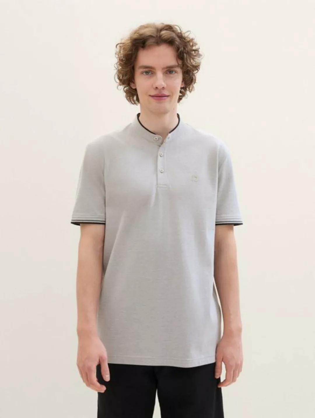 TOM TAILOR Denim Poloshirt Poloshirt mit Stehkragen günstig online kaufen