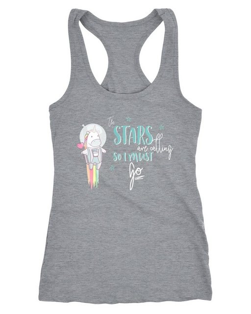 MoonWorks Tanktop Damen Tanktop Astronaut Einhorn Unicorn the stars are cal günstig online kaufen