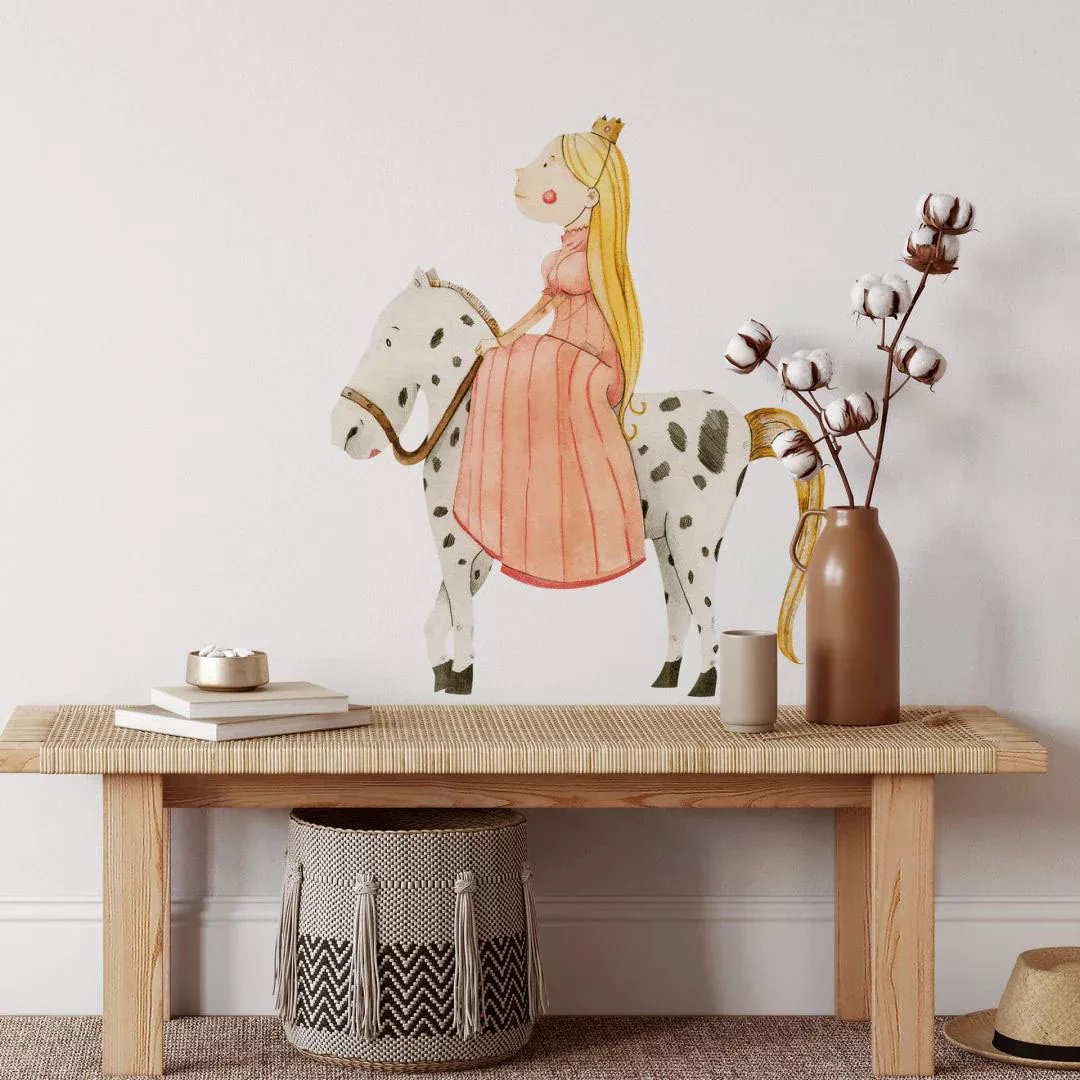Wall-Art Wandtattoo »Pferd und Prinzessin unterwegs«, (1 St.), selbstkleben günstig online kaufen