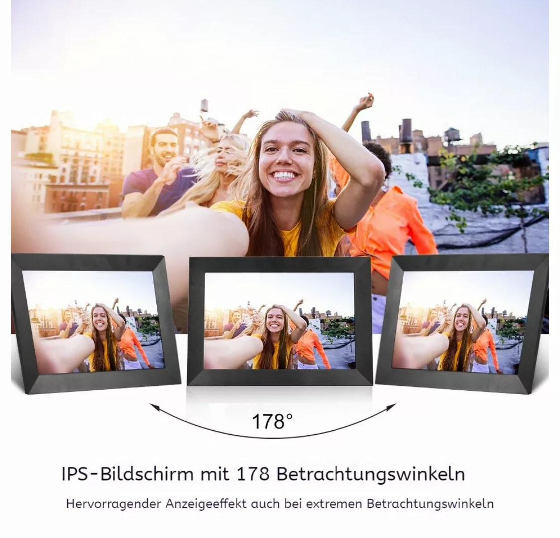 PRIISF Einsteck-Fotoalbum 10,1 Zoll Digitaler Bilderrahmen WLAN Elektronisc günstig online kaufen