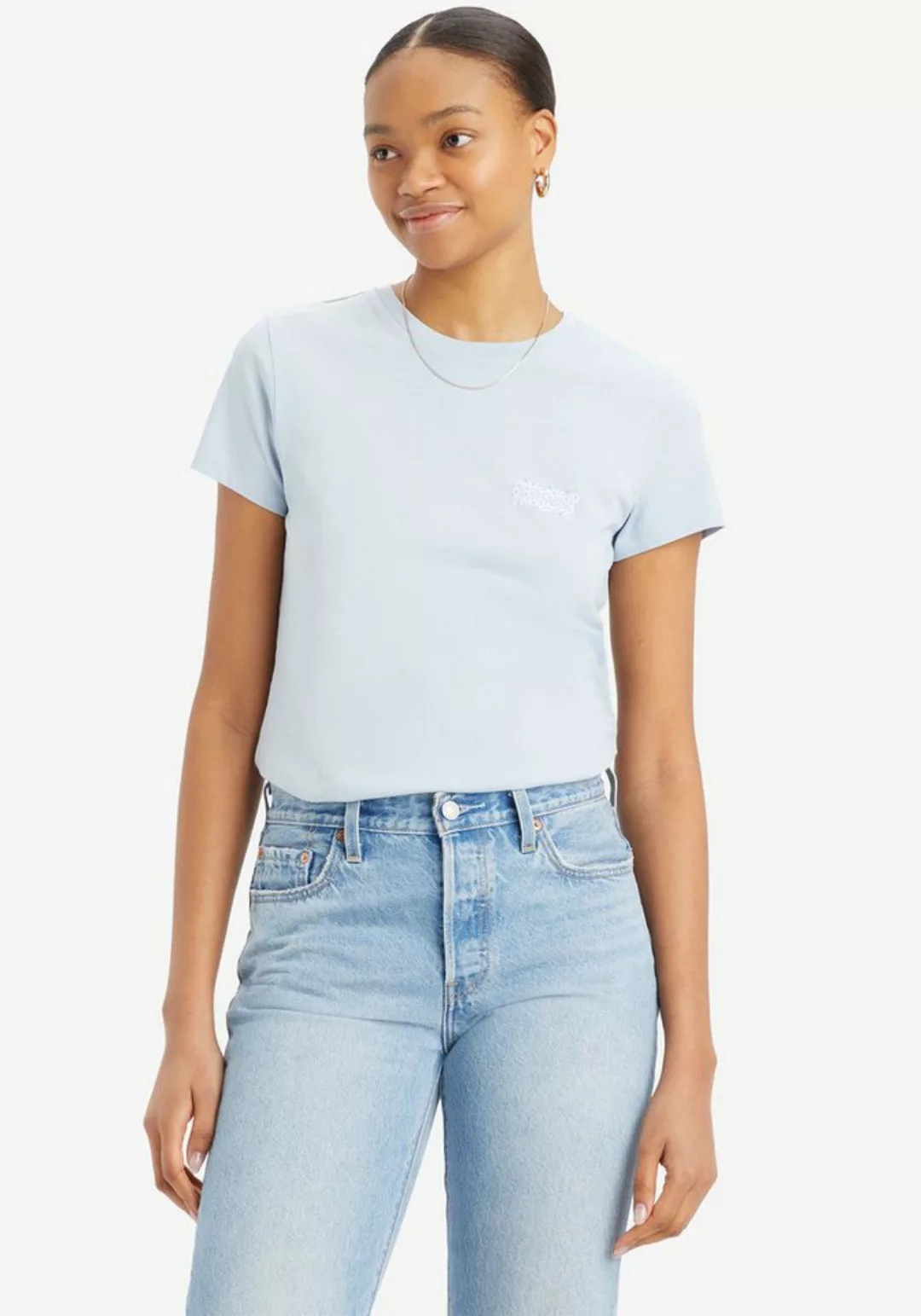 Levi's® T-Shirt THE PERFECT TEE mit floralem Batwing-Logoprint günstig online kaufen