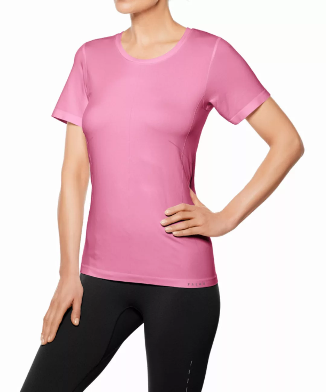 FALKE Damen T-Shirt Rundhals, XL-XXL, Pink, Uni, 37925-866805 günstig online kaufen