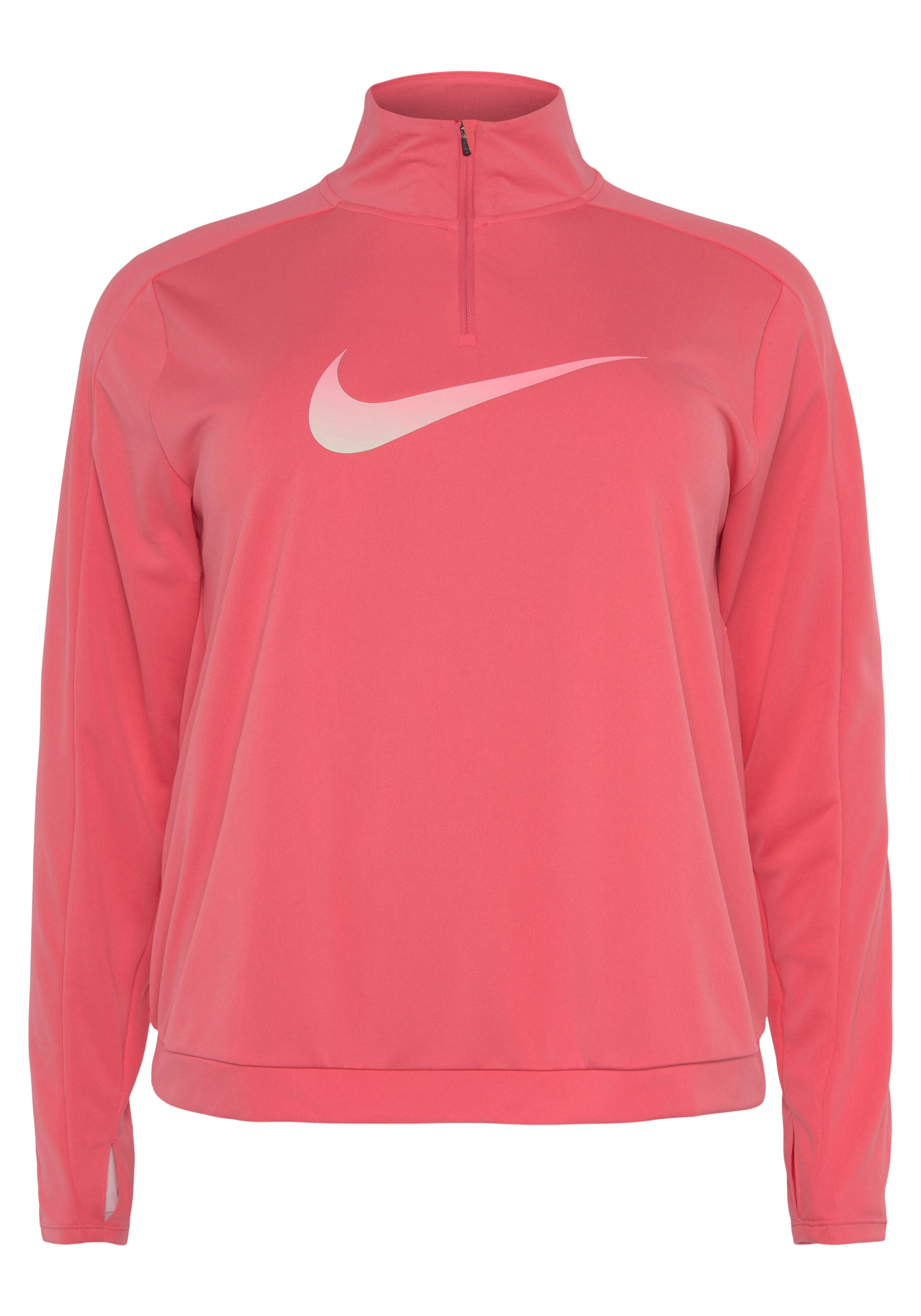 Nike Laufshirt "Dri-FIT Swoosh Womens Half-Zip Long Sleeve Top (Plus)" günstig online kaufen