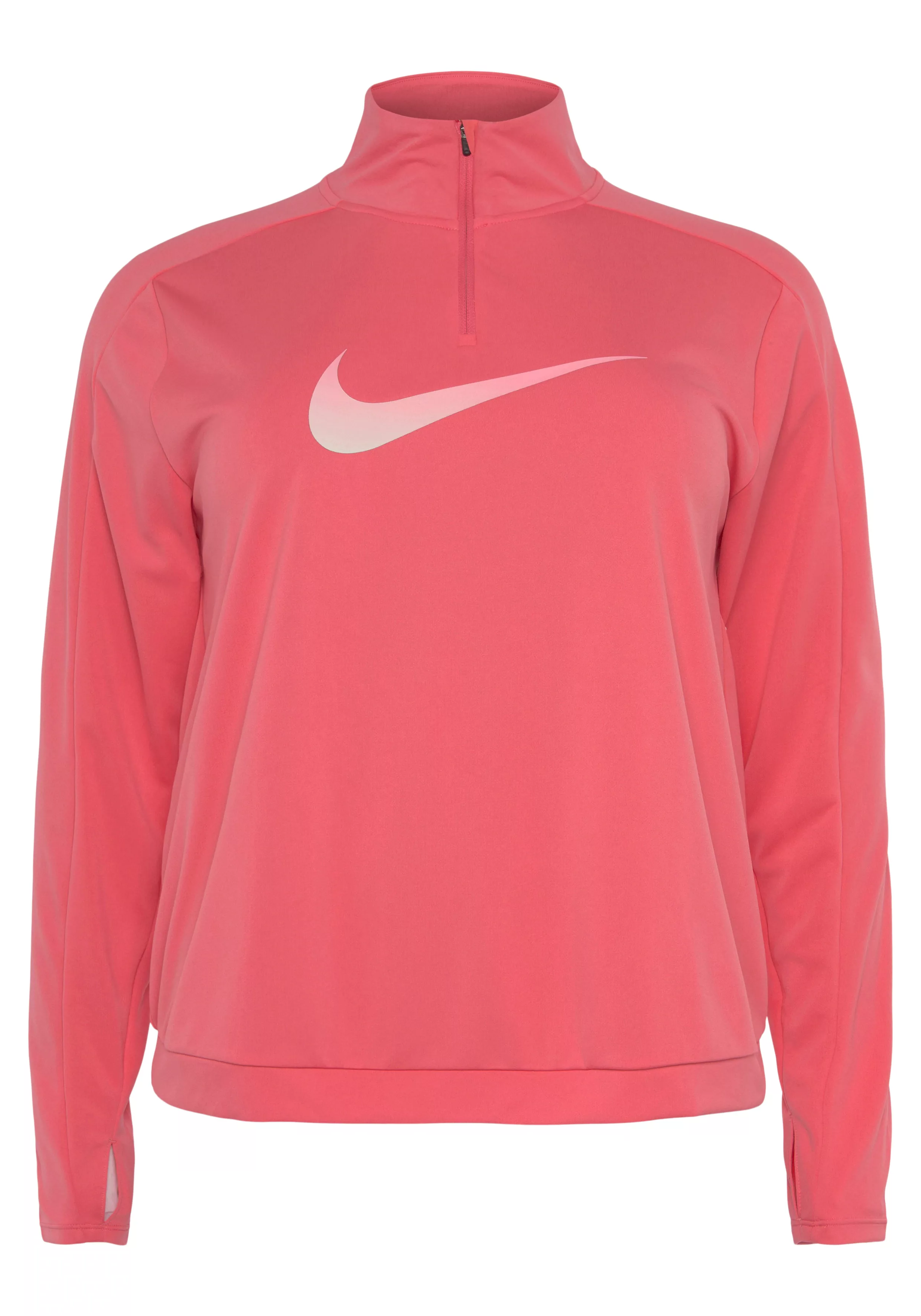 Nike Laufshirt "Dri-FIT Swoosh Womens Half-Zip Long Sleeve Top (Plus)" günstig online kaufen