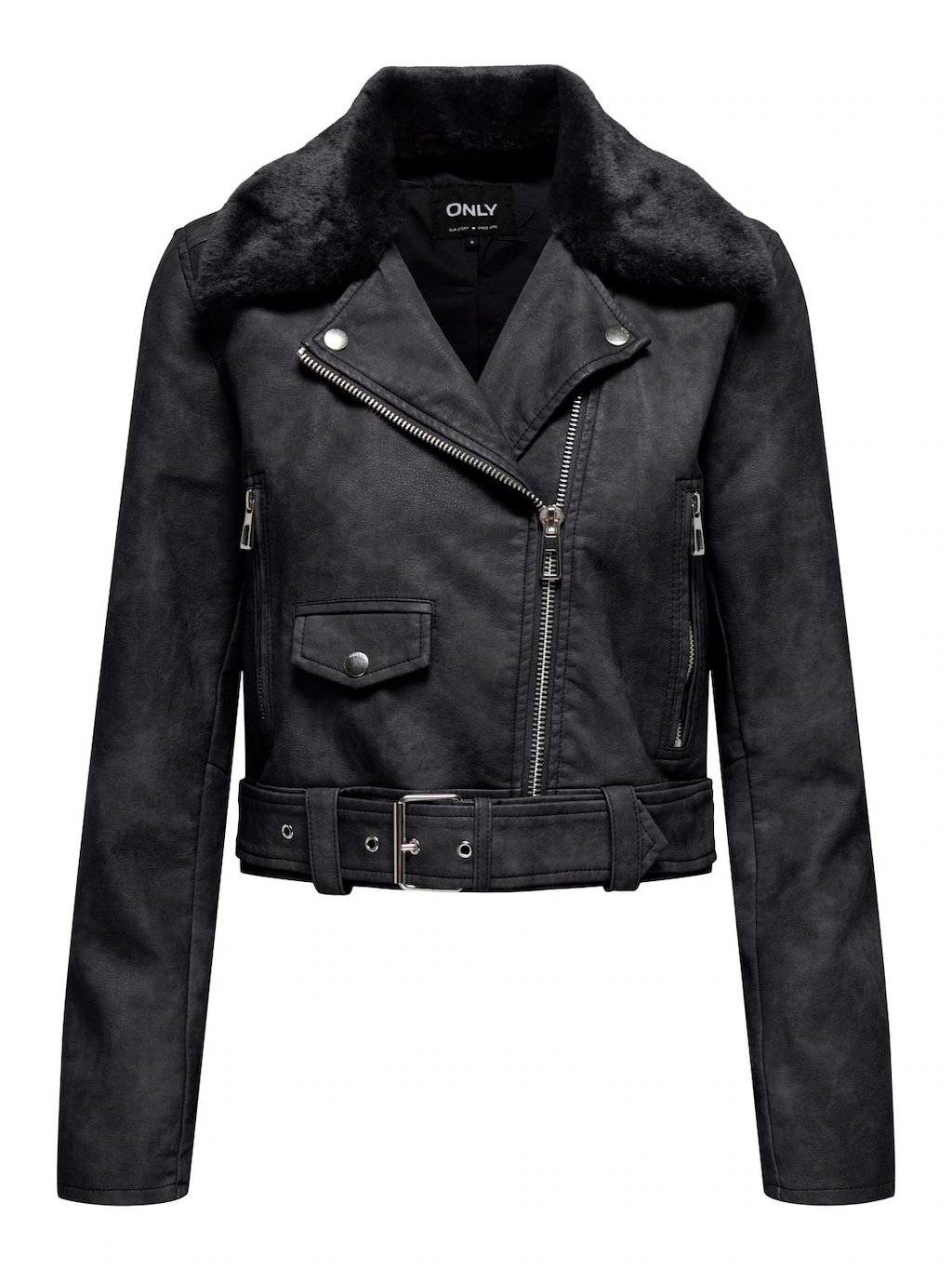 ONLY Lederimitatjacke "ONLMACY WASHED BIKER CC OTW" günstig online kaufen