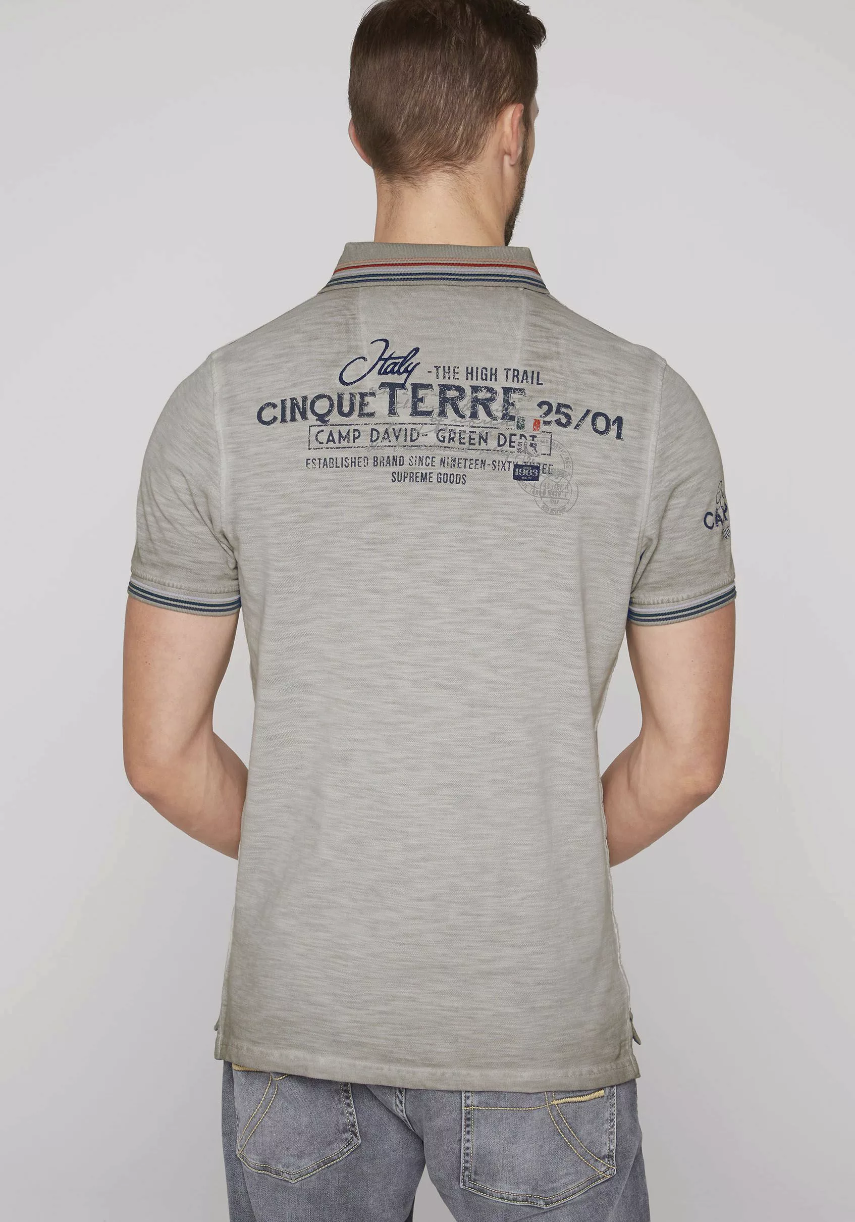 CAMP DAVID Poloshirt mit Kontrastnähten günstig online kaufen