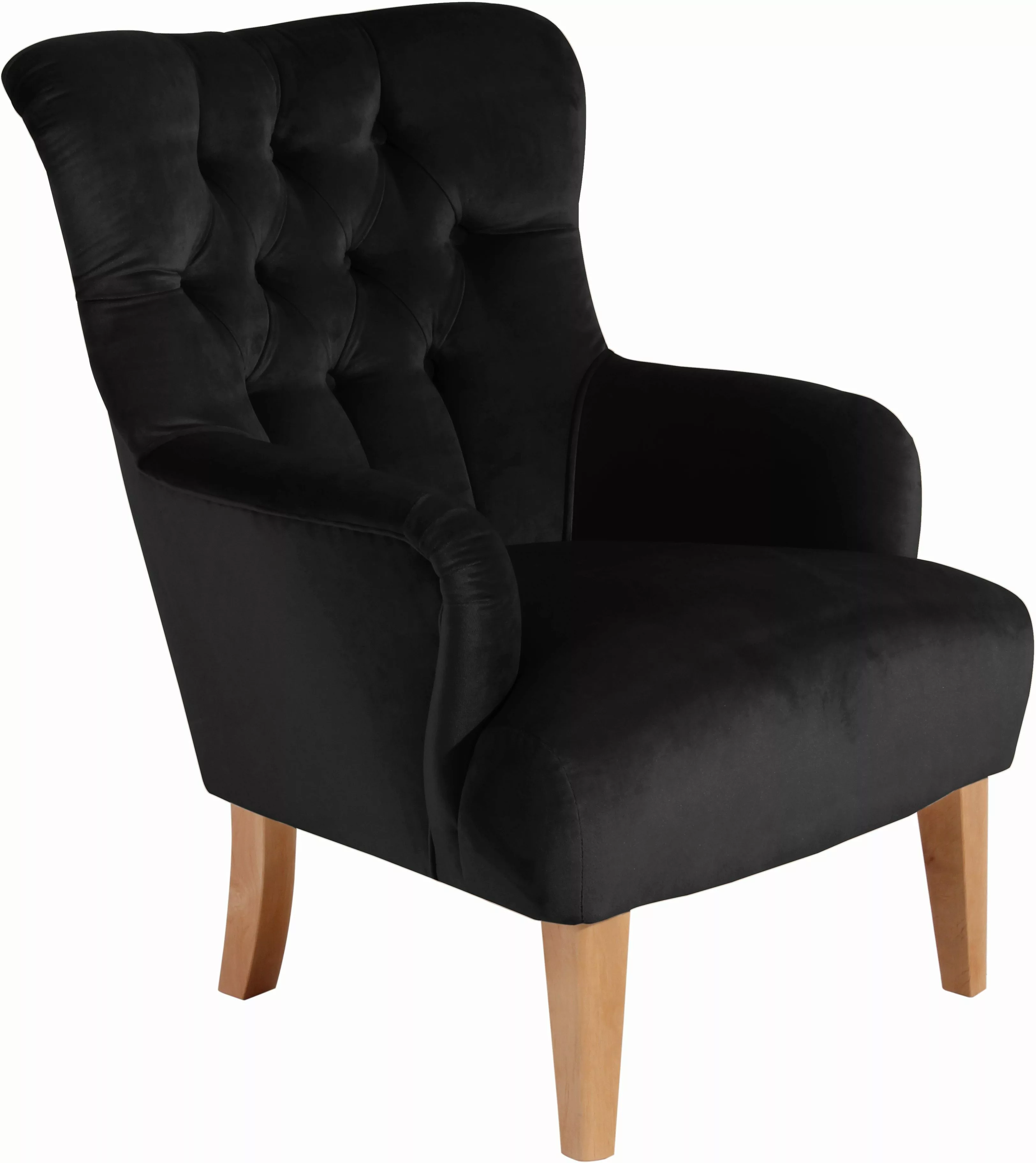 Max Winzer® Chesterfield-Sessel »Bradley, Loungesessel«, mit edler Knopfhef günstig online kaufen