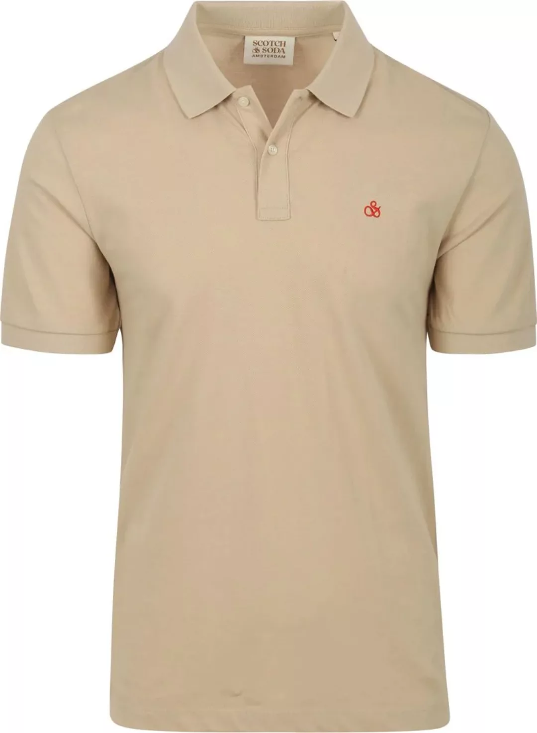 Poloshirt Scotch and Soda Piqué Greige - Größe XXL günstig online kaufen