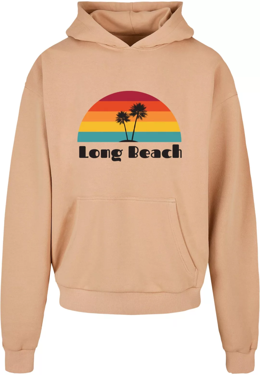 Merchcode Kapuzensweatshirt "Merchcode Herren Long Beach Ultra Heavy Hoody" günstig online kaufen