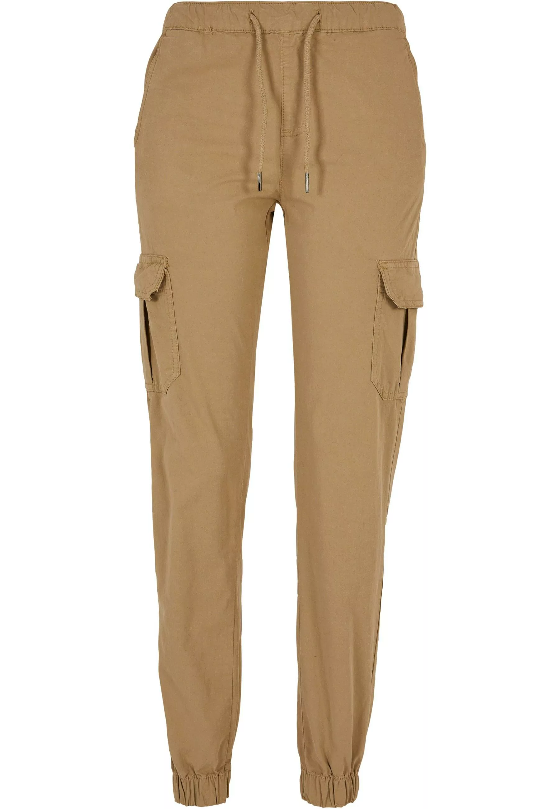 URBAN CLASSICS Cargohose "Urban Classics Damen Ladies High Waist Cargo Jogg günstig online kaufen