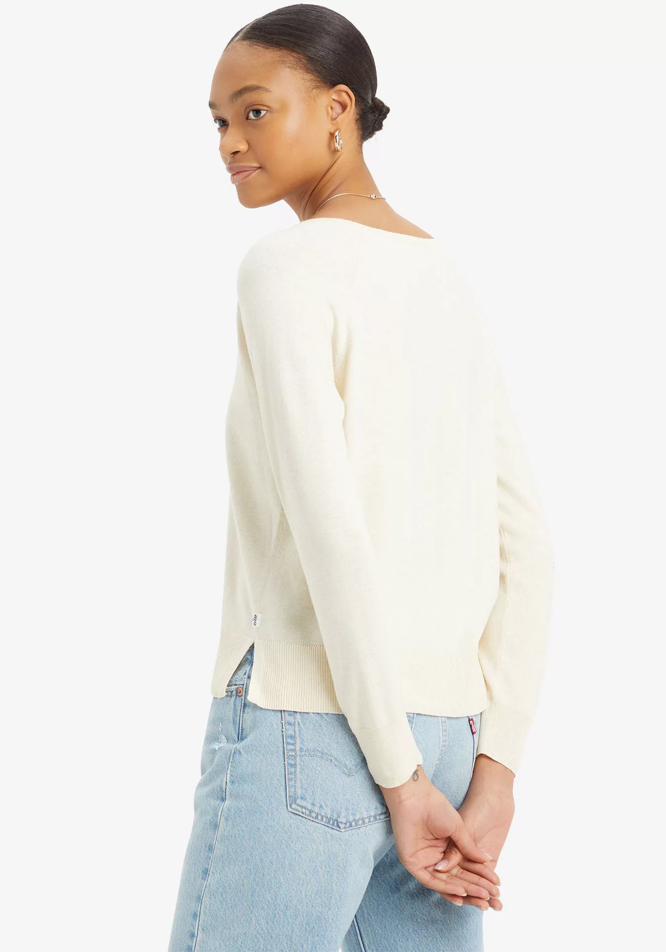 Levis Longpullover "PETAL VNECK SWEATER", mit Rippbündchen günstig online kaufen