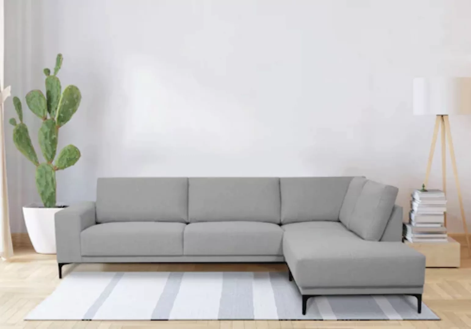 Places of Style Ecksofa »Xander, L-Form,«, Breite 289 cm, Webstoff, Soft-To günstig online kaufen