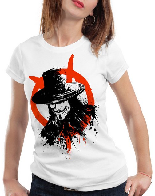 style3 T-Shirt Revolution V Guy Fawkes London Comic hacker demonstration G8 günstig online kaufen