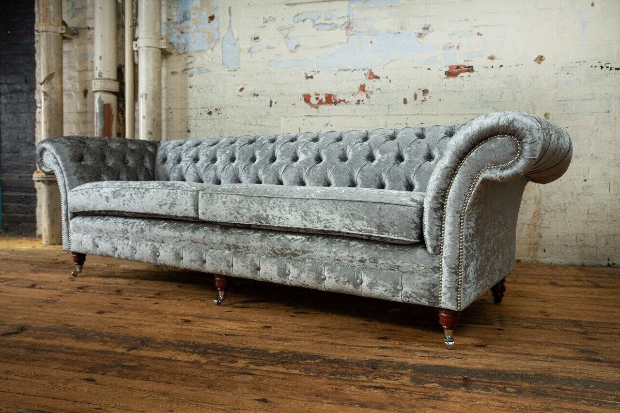 Xlmoebel Sofa Viersitzer Stoffsofa Chesterfield Couch Polstermöbel mit eine günstig online kaufen