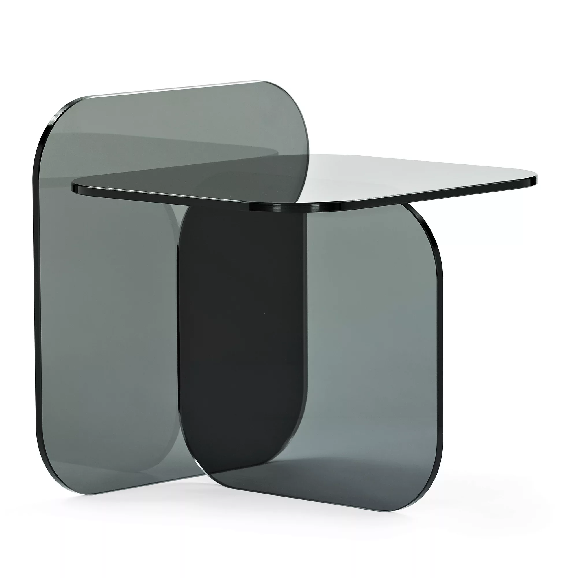 ClassiCon - Sol Beistelltisch Parsolglas - grau/Tischplatte 1,2cm/BxHxT 50x günstig online kaufen