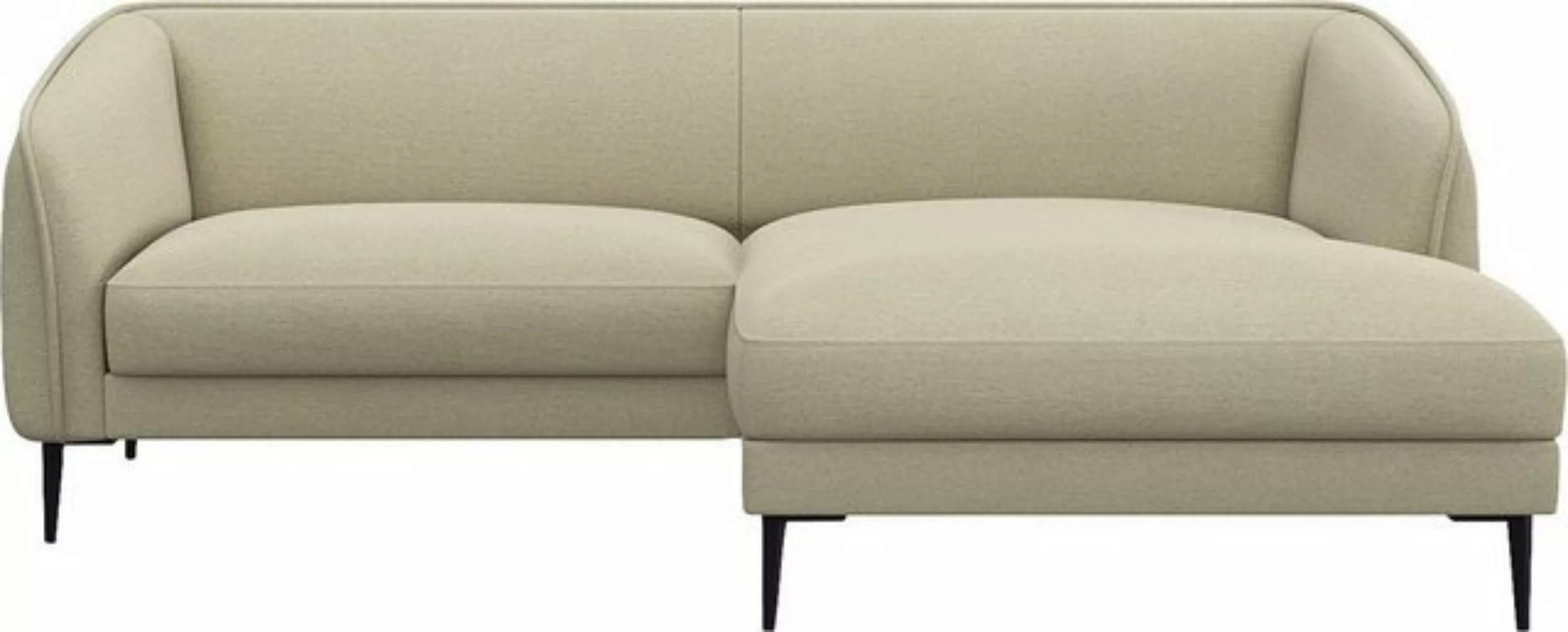 FLEXLUX Ecksofa "Belle Designsofa, bequem durch Kaltschaum im Sitz, L-Form" günstig online kaufen