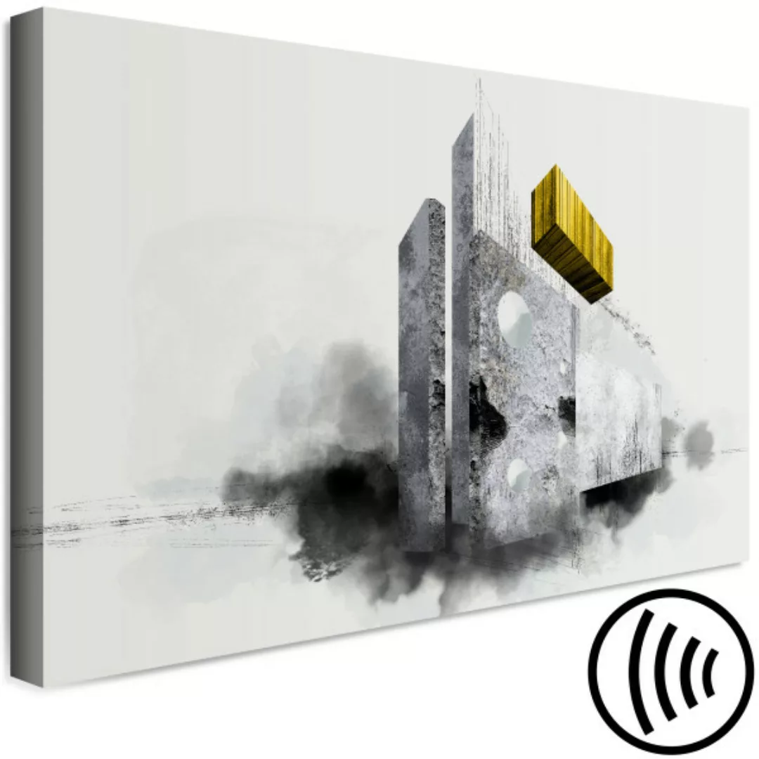 Bild auf Leinwand Formen in Beton - architektonischer Beton in abstrakter F günstig online kaufen