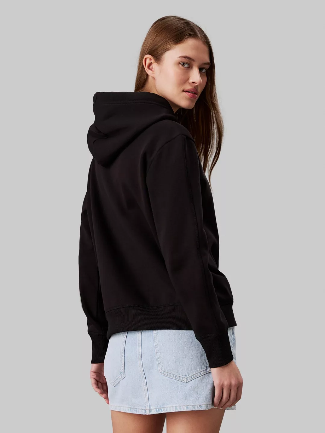 Calvin Klein Jeans Kapuzensweatshirt MONOLOGO REGULAR HOODIE mit Logoprägun günstig online kaufen