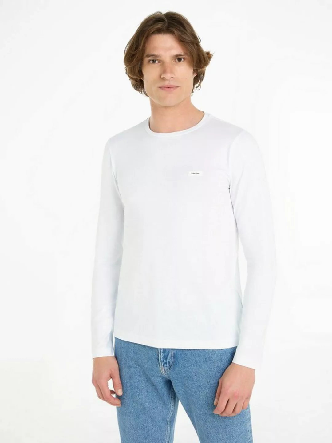 Calvin Klein Langarmshirt STRETCH SLIM FIT LS T-SHIRT günstig online kaufen