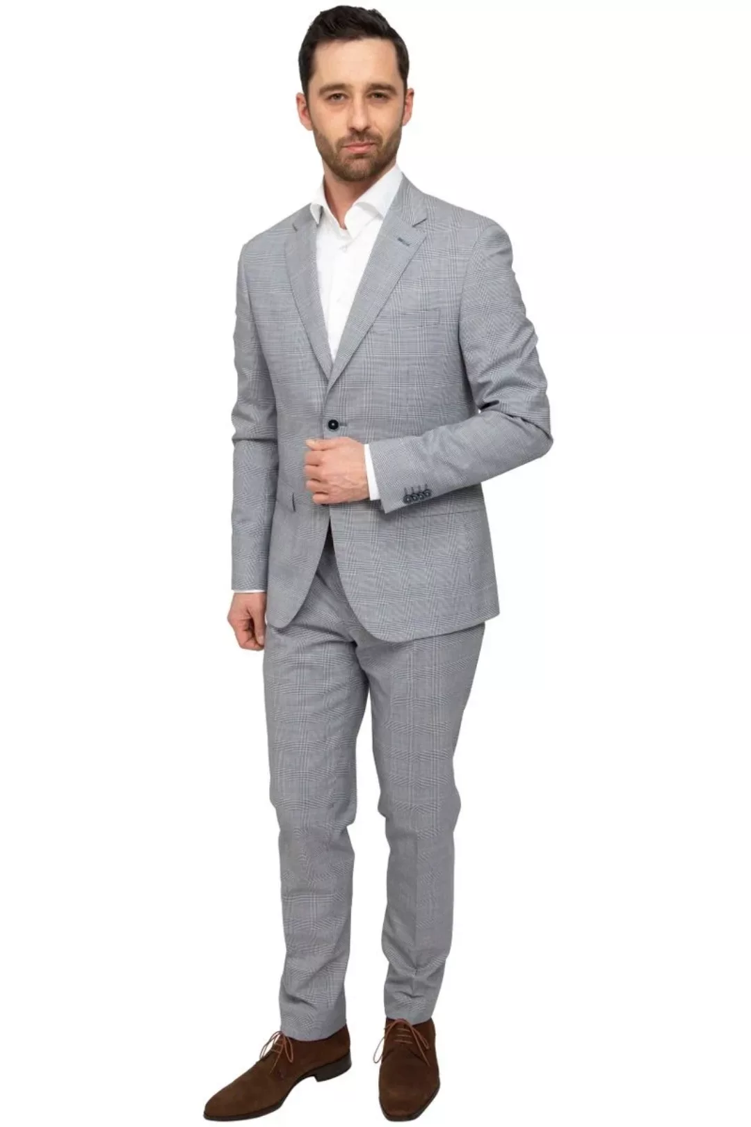 Suitable Strato Suit Wolle Karo Hellblau - Größe 48 günstig online kaufen