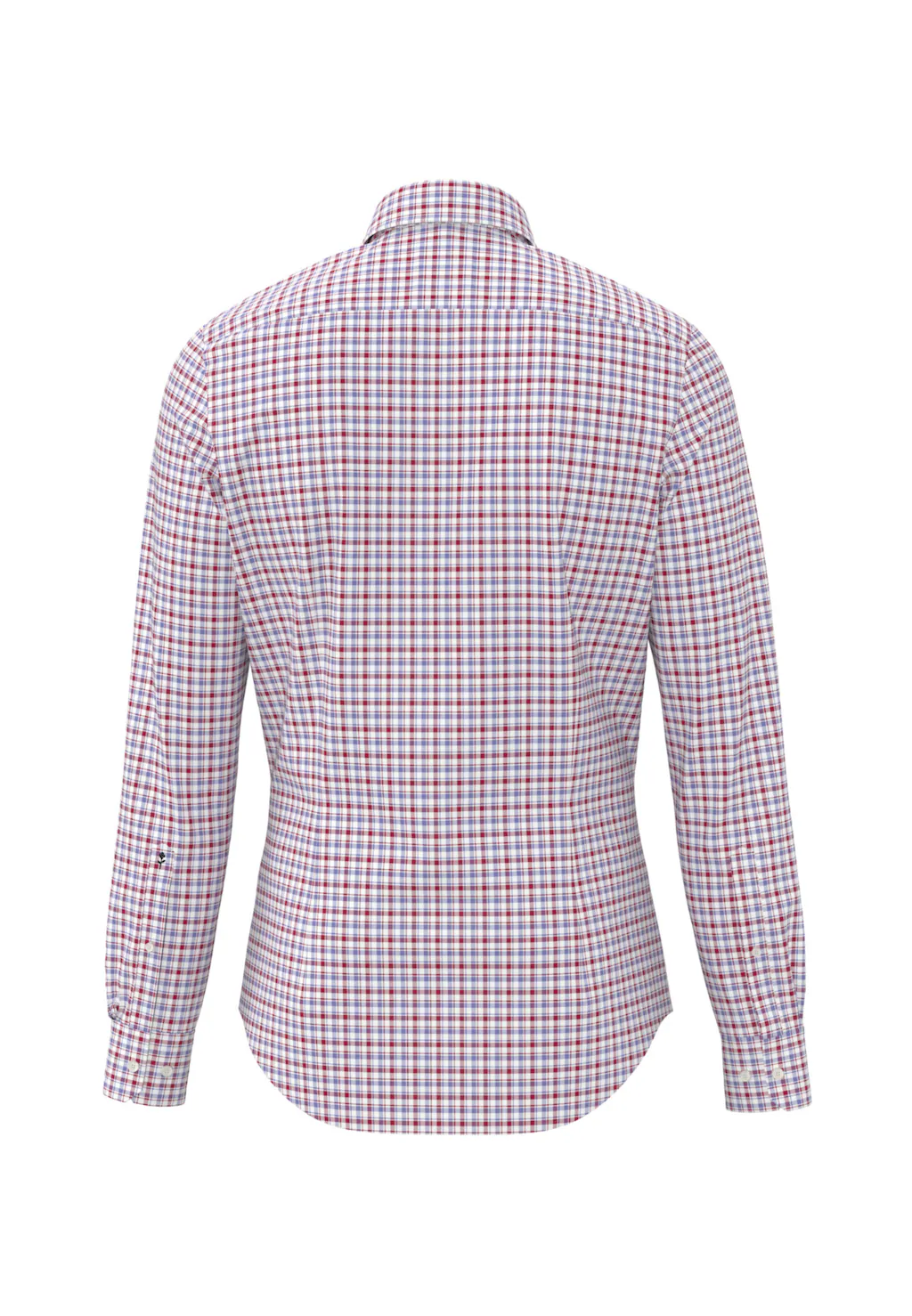 seidensticker Businesshemd Shaped Shaped Langarm Button-Down-Kragen Karo günstig online kaufen