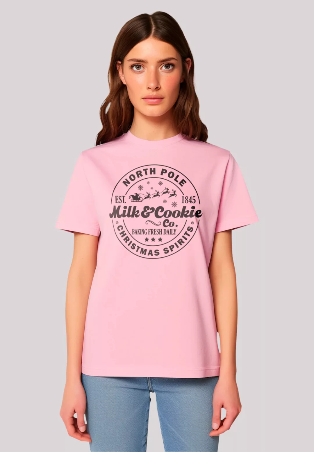 F4NT4STIC T-Shirt "Milk and Cookie Bakery Retro Weihnachten", Premium Quali günstig online kaufen