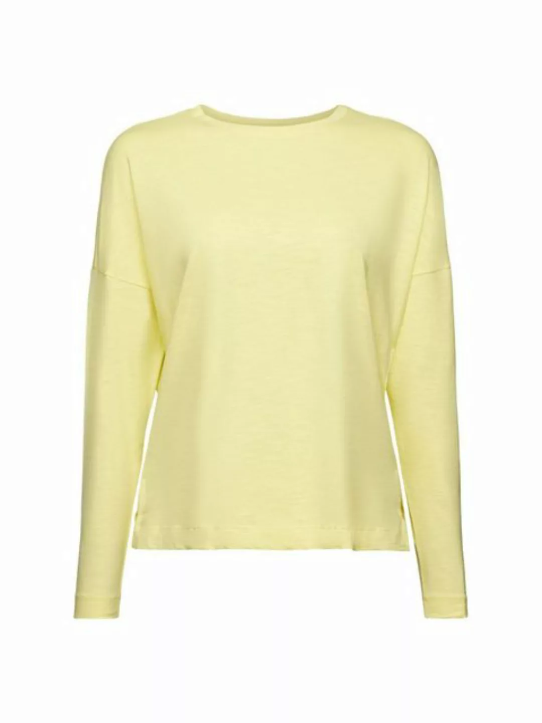 Esprit Langarmshirt Basic-Longsleeve aus Jersey (1-tlg) günstig online kaufen