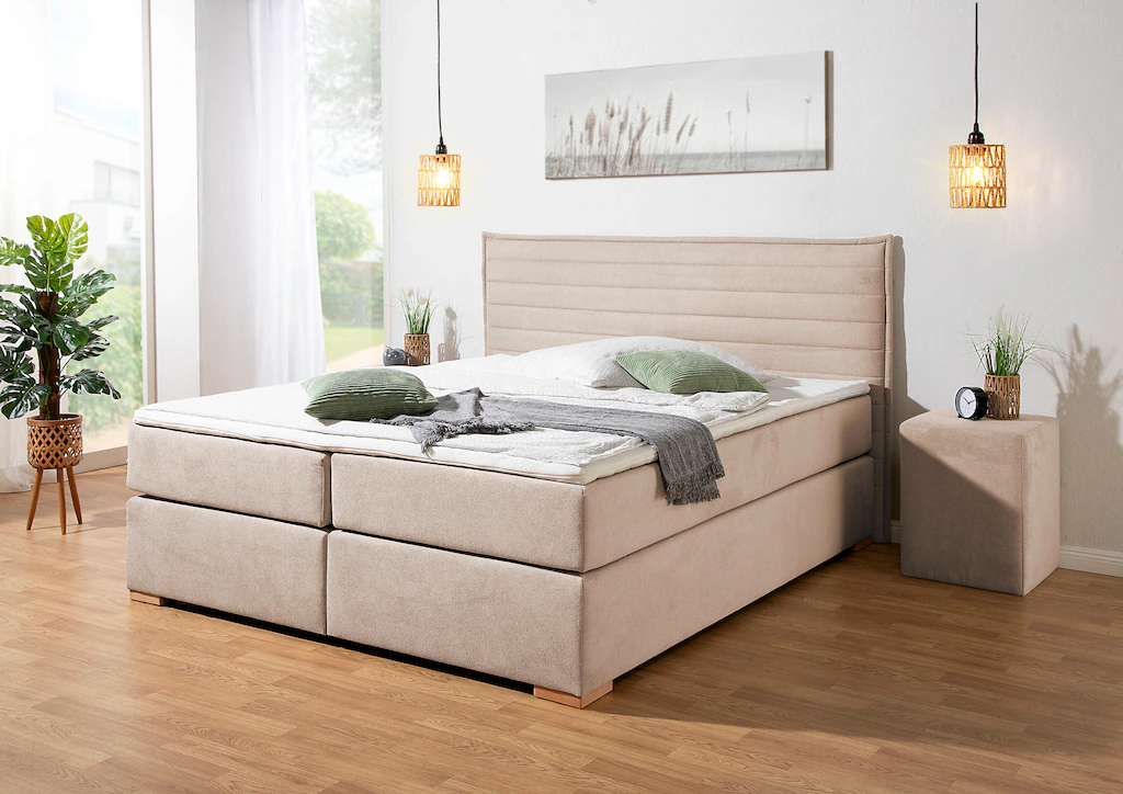 Home affaire Boxspringbett ""Östermoor"", in H2, H3 oder H4 erhältlich günstig online kaufen