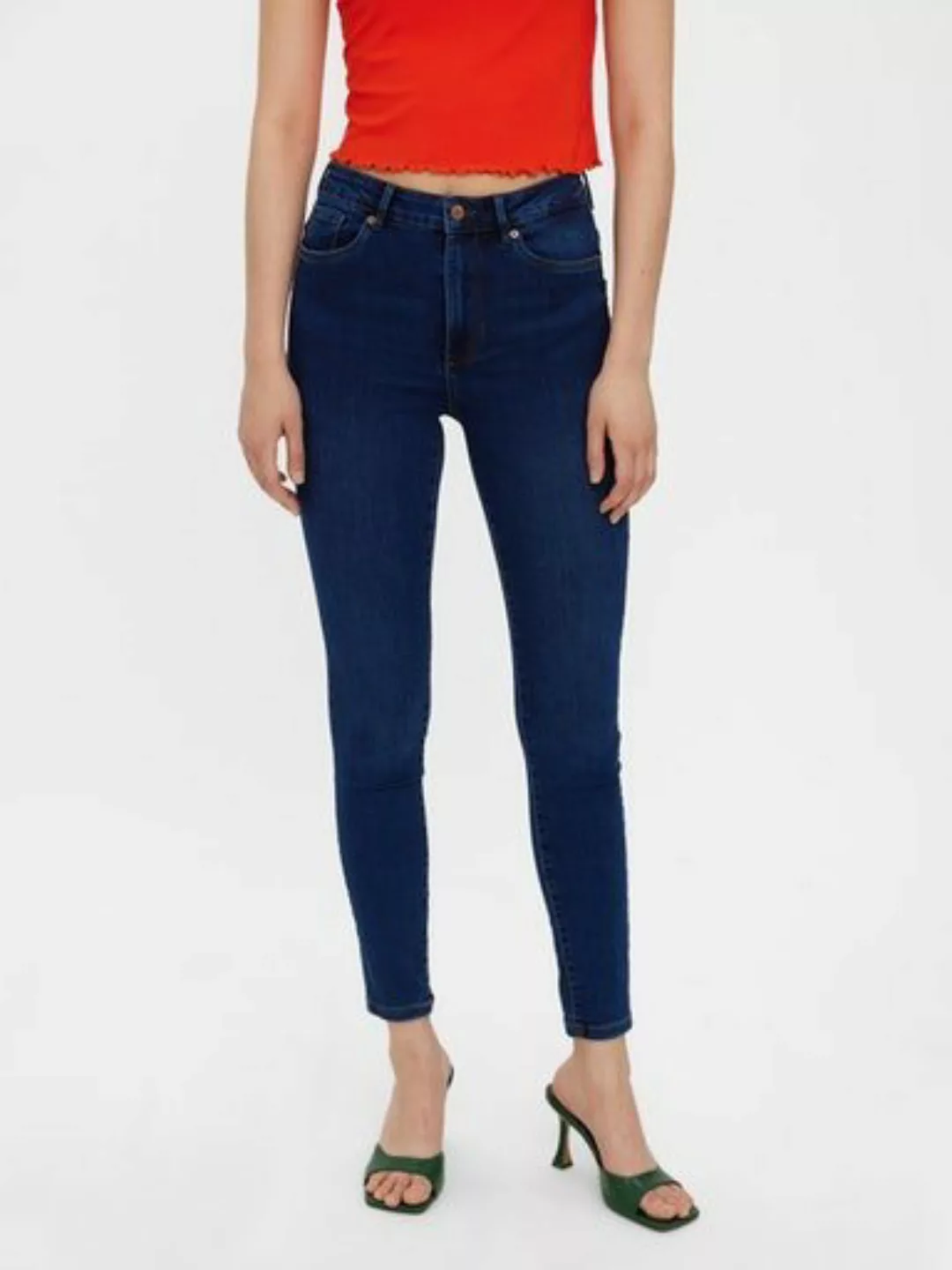 Vero Moda Damen Jeans VMSOPHIA - Skinny Fit - Blau - Dark Blue Denim günstig online kaufen