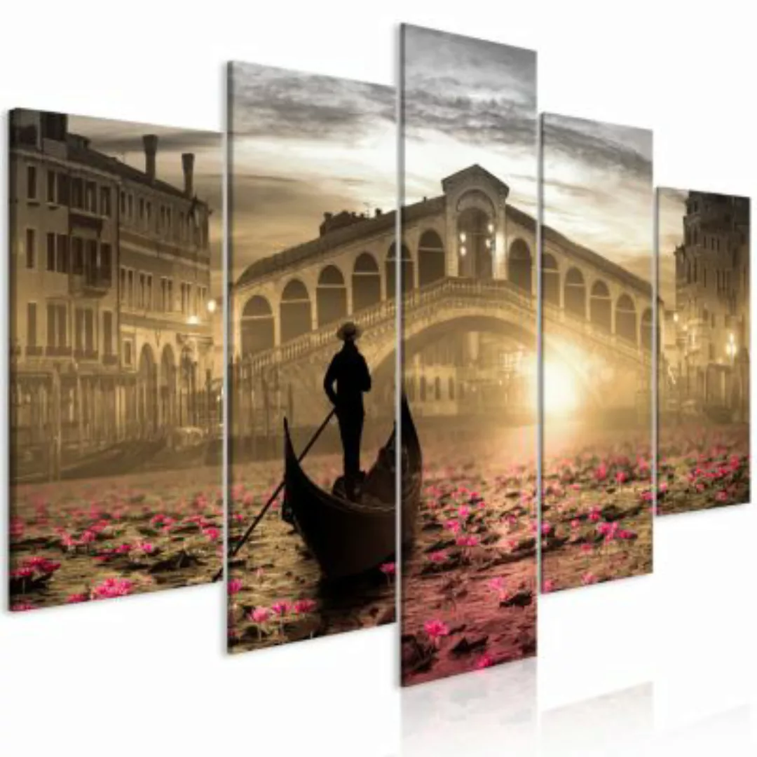 artgeist Wandbild Magic Venice (5 Parts) Wide Orange orange-kombi Gr. 200 x günstig online kaufen