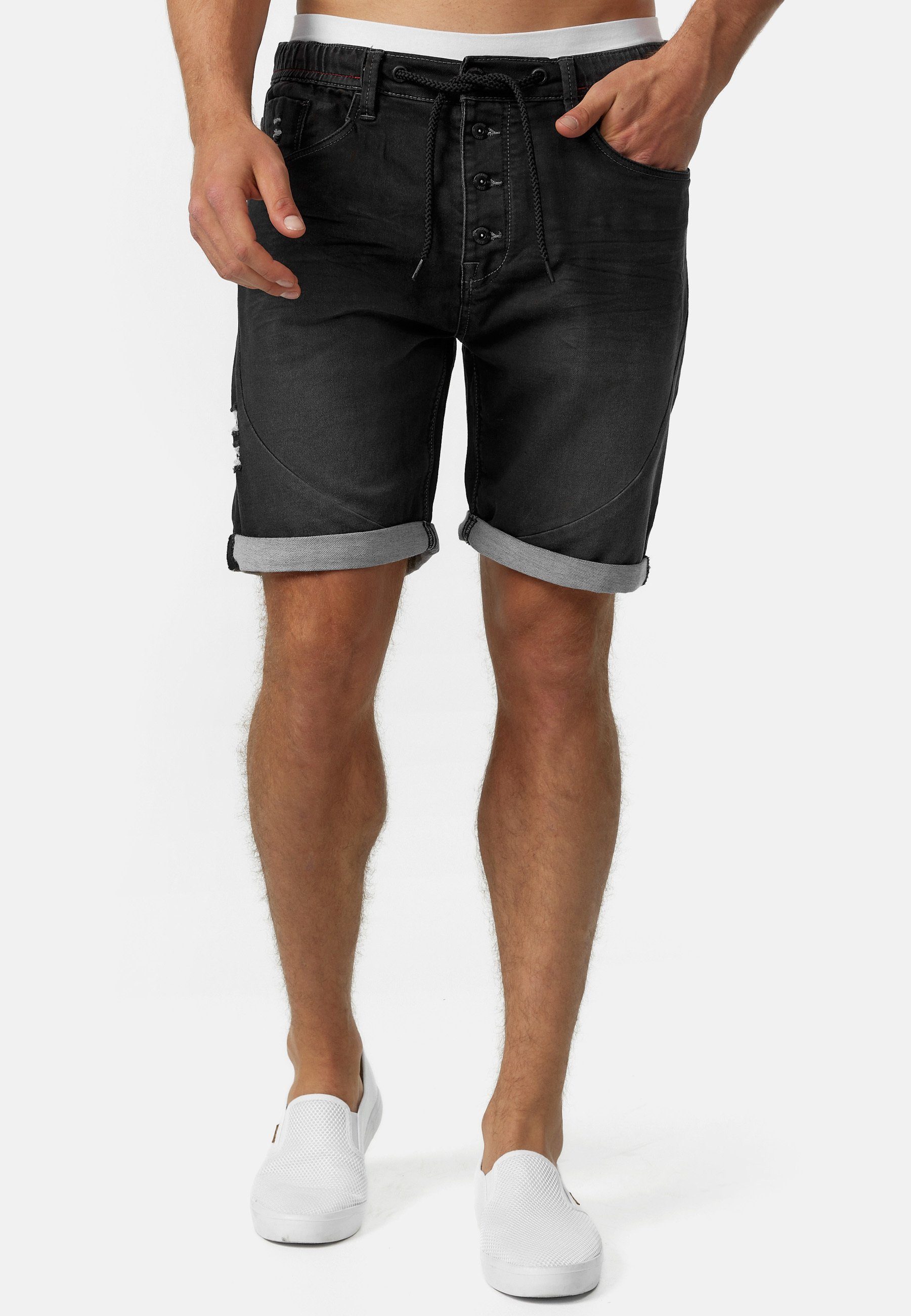 Indicode Jeansshorts Piano Trendige Herren Jogger günstig online kaufen