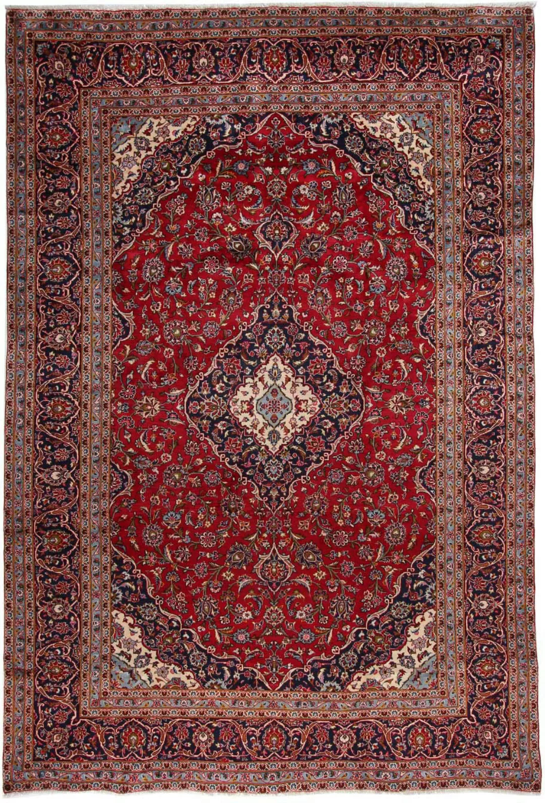 morgenland Wollteppich »Keshan Medaillon Rosso 363 x 247 cm«, rechteckig, H günstig online kaufen