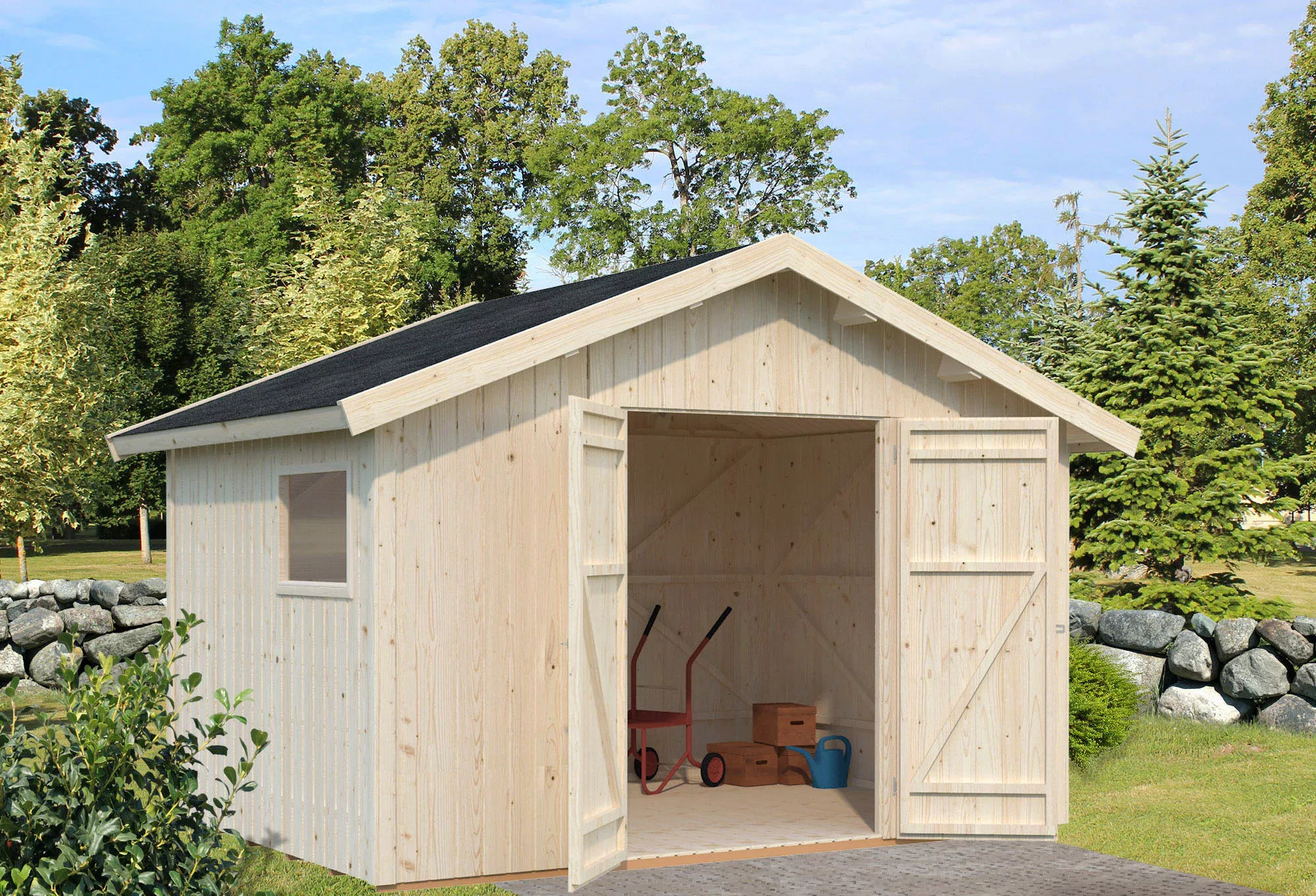 Palmako Gerätehaus "Nils", natur günstig online kaufen