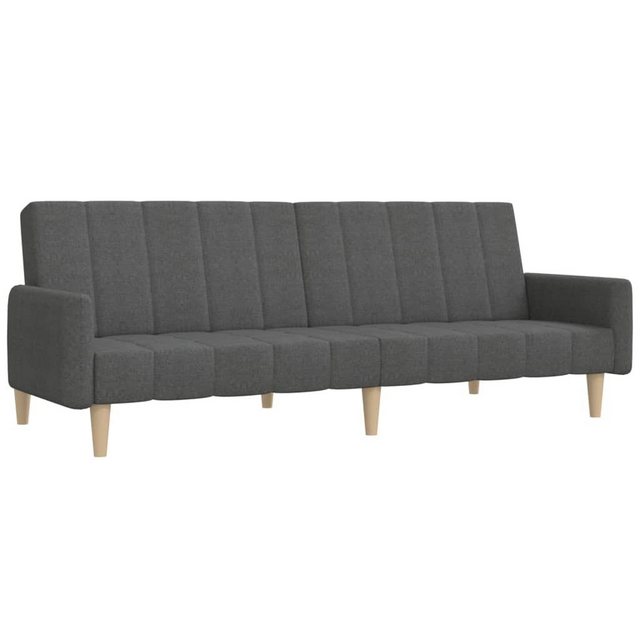 vidaXL Sofa Schlafsofa 2-Sitzer Dunkelgrau Stoff günstig online kaufen