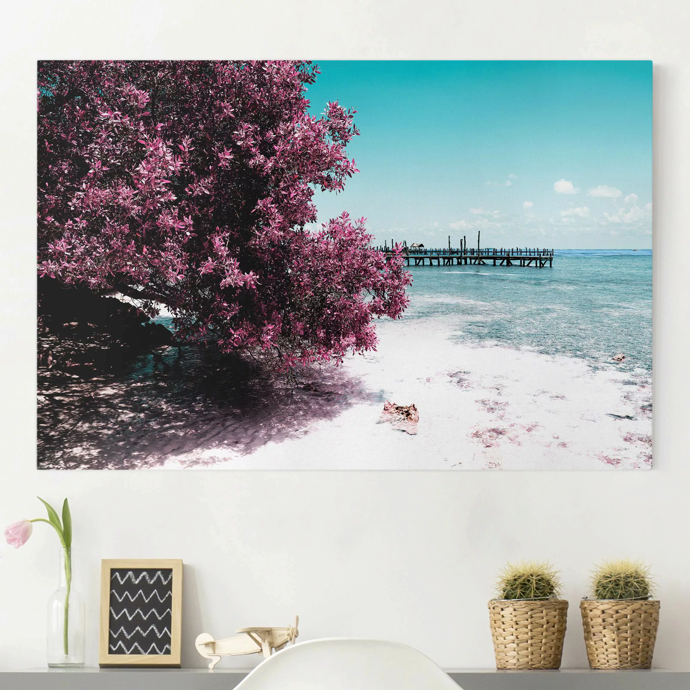 Leinwandbild Strand - Querformat Paradies Strand Isla Mujeres günstig online kaufen