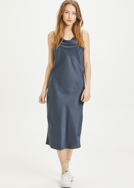 Midi Kleid - Canna Satin Strap Dress - Aus Recyceltem Polyester günstig online kaufen