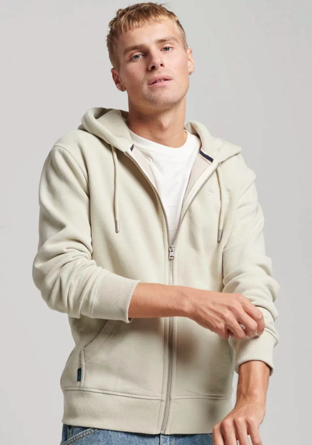 Superdry Kapuzensweatjacke "ESSENTIAL LOGO ZIP HOODIE" günstig online kaufen