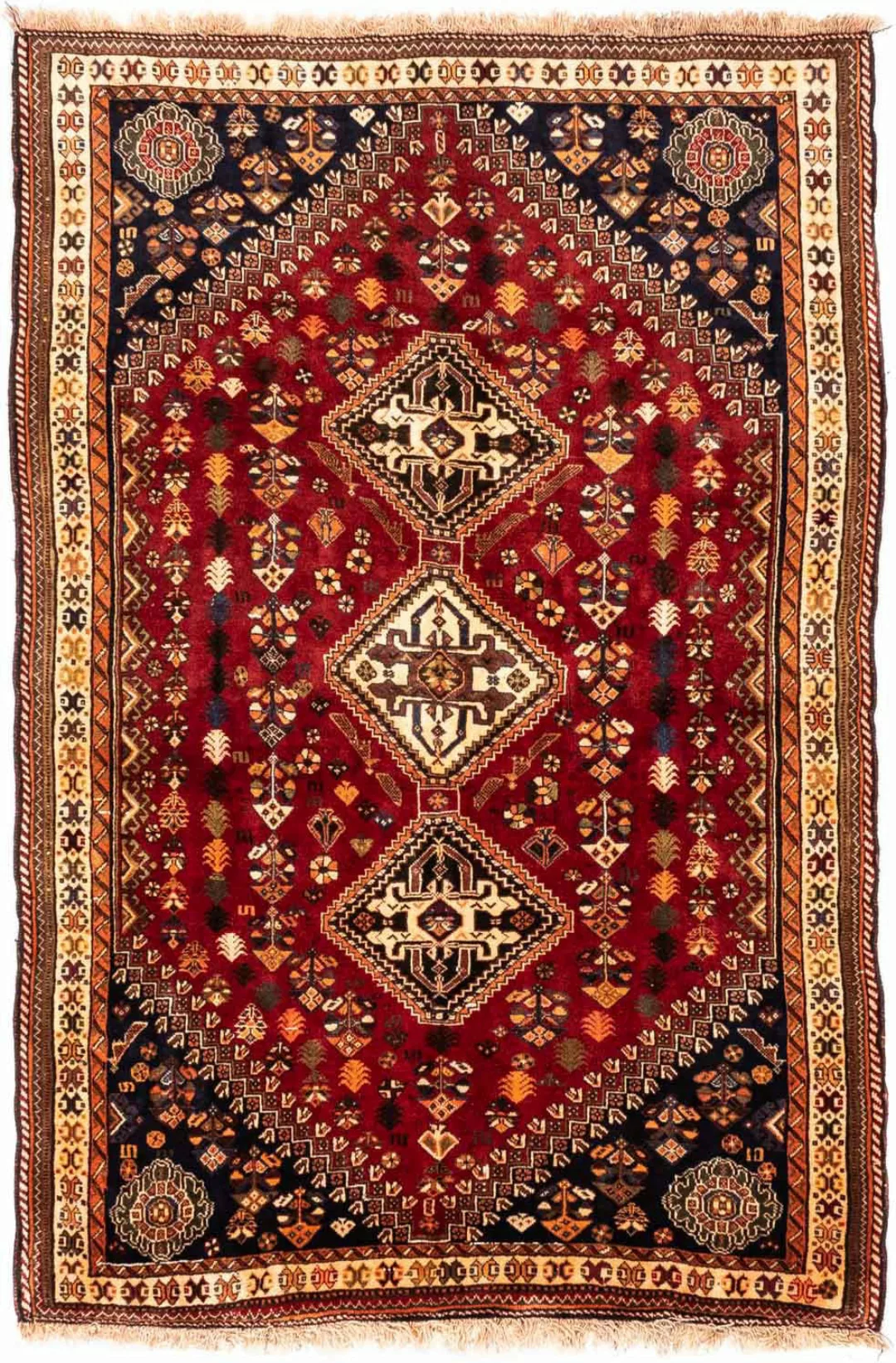morgenland Wollteppich »Shiraz Medaillon 257 x 160 cm«, rechteckig, Unikat günstig online kaufen