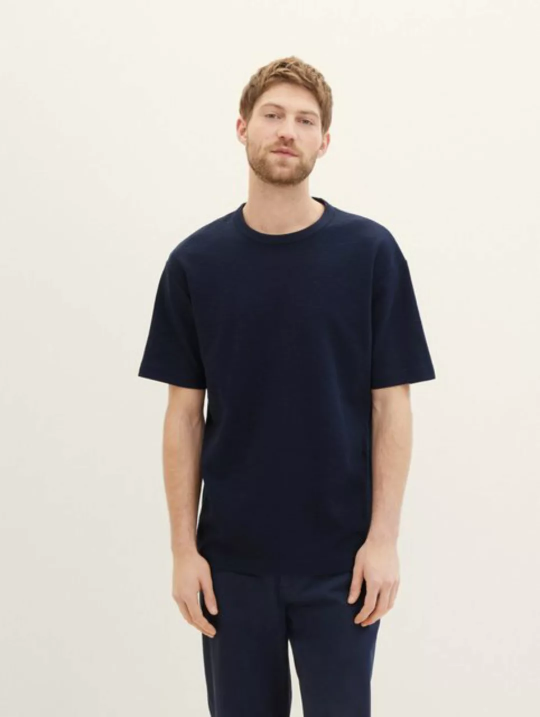 TOM TAILOR T-Shirt T-Shirt mit Struktur günstig online kaufen