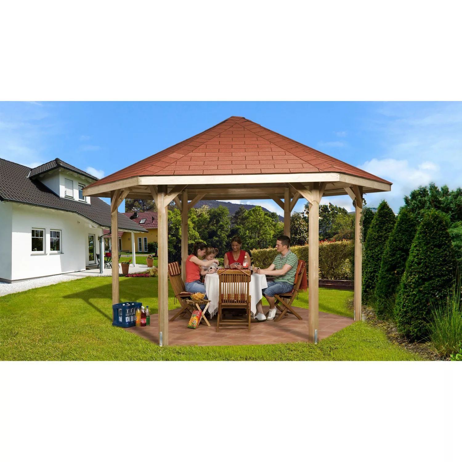 Weka Pavillon 656 Sparset Gr.2  399 cm x 461 cm günstig online kaufen