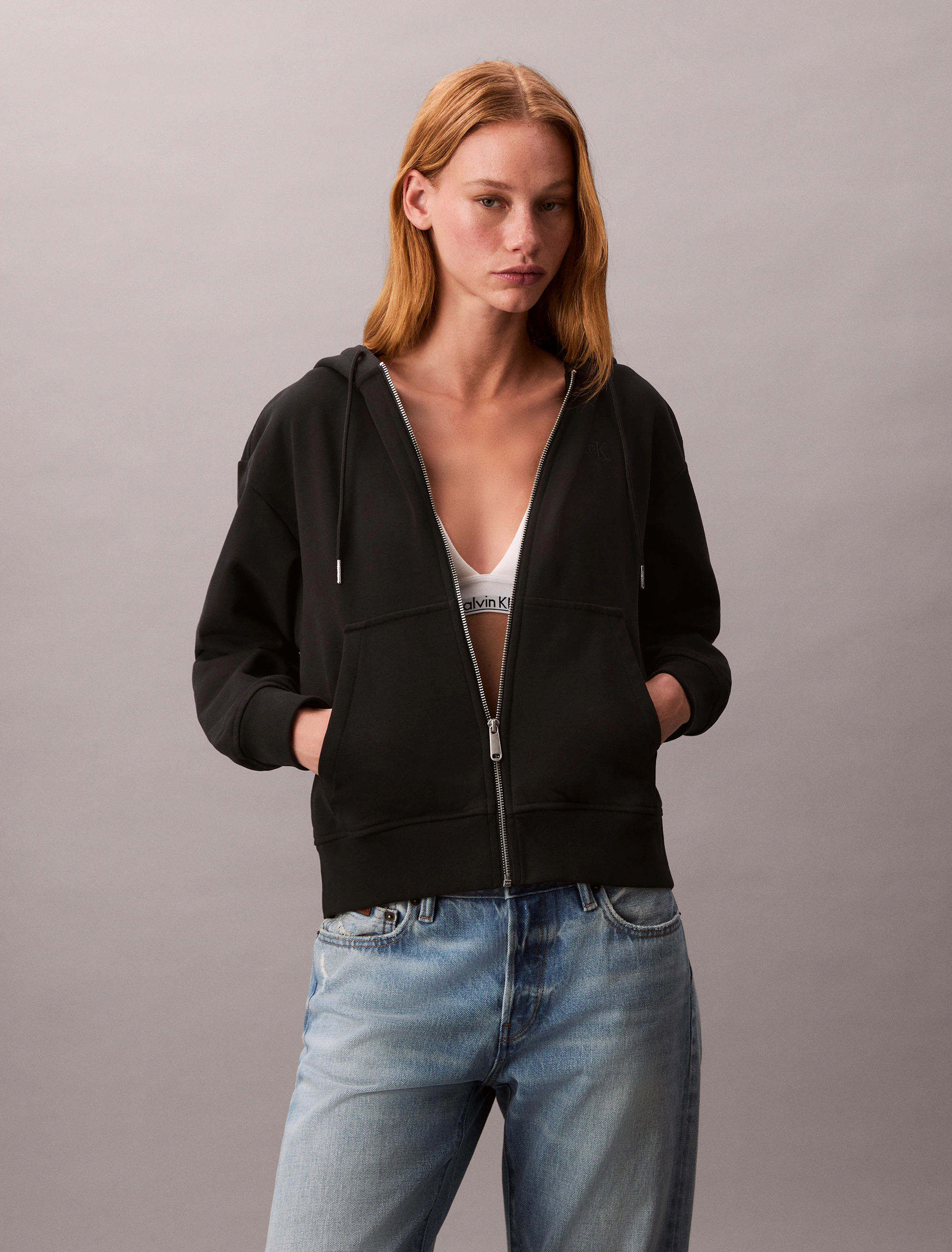 Calvin Klein Jeans Kapuzensweatshirt "ARCHIVE LOGO FRENCH TERRY FZ HOO", Mi günstig online kaufen