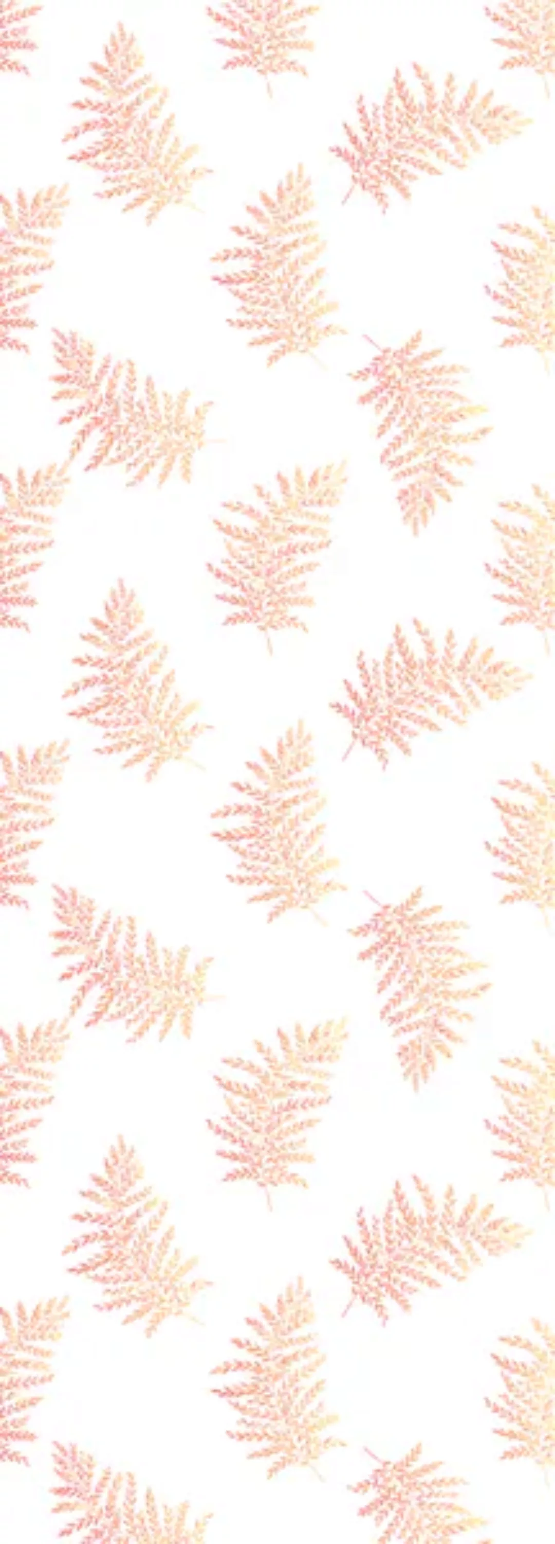 queence Vinyltapete »Blätter - Farn«, Selbstklebende Tapete 90x250cm mit he günstig online kaufen